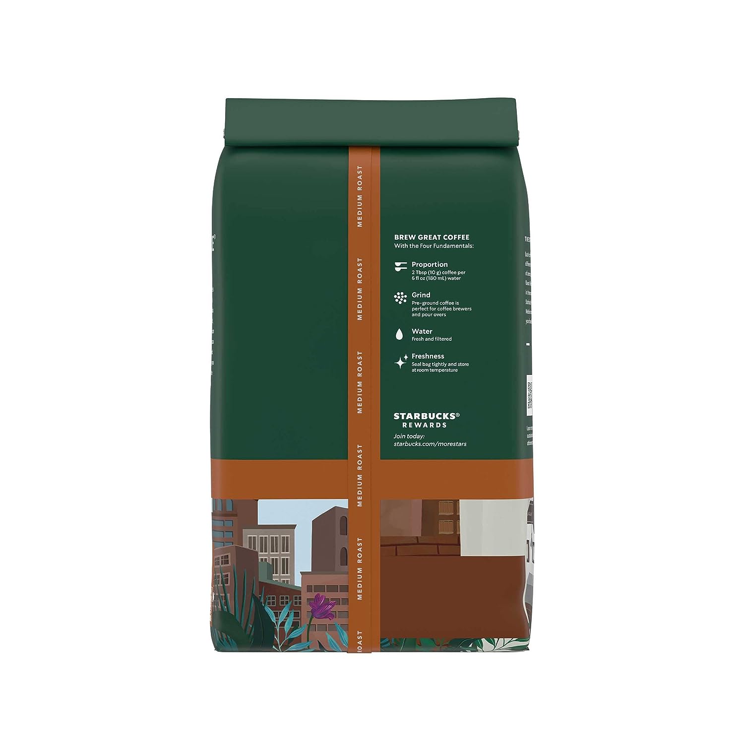 (4 pack) Starbucks Arabica Beans Pike Place Roast, Medium Roast, Ground Coffee, 28oz