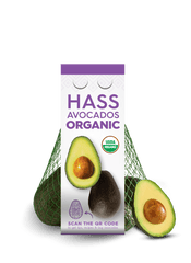 Fresh Organic Bagged Avocados, 3-4 Count