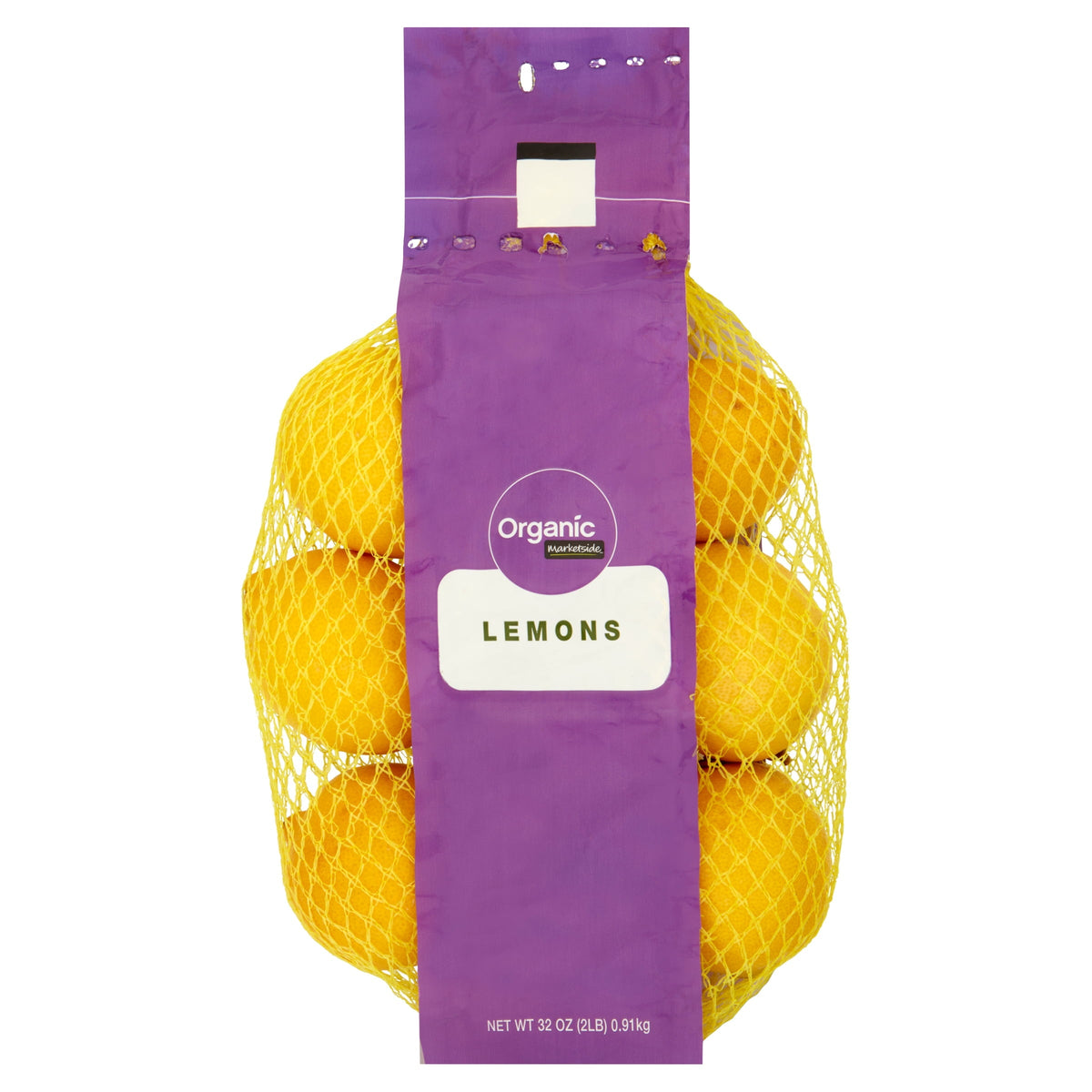 Fresh Organic Lemons, 2 lb Bag