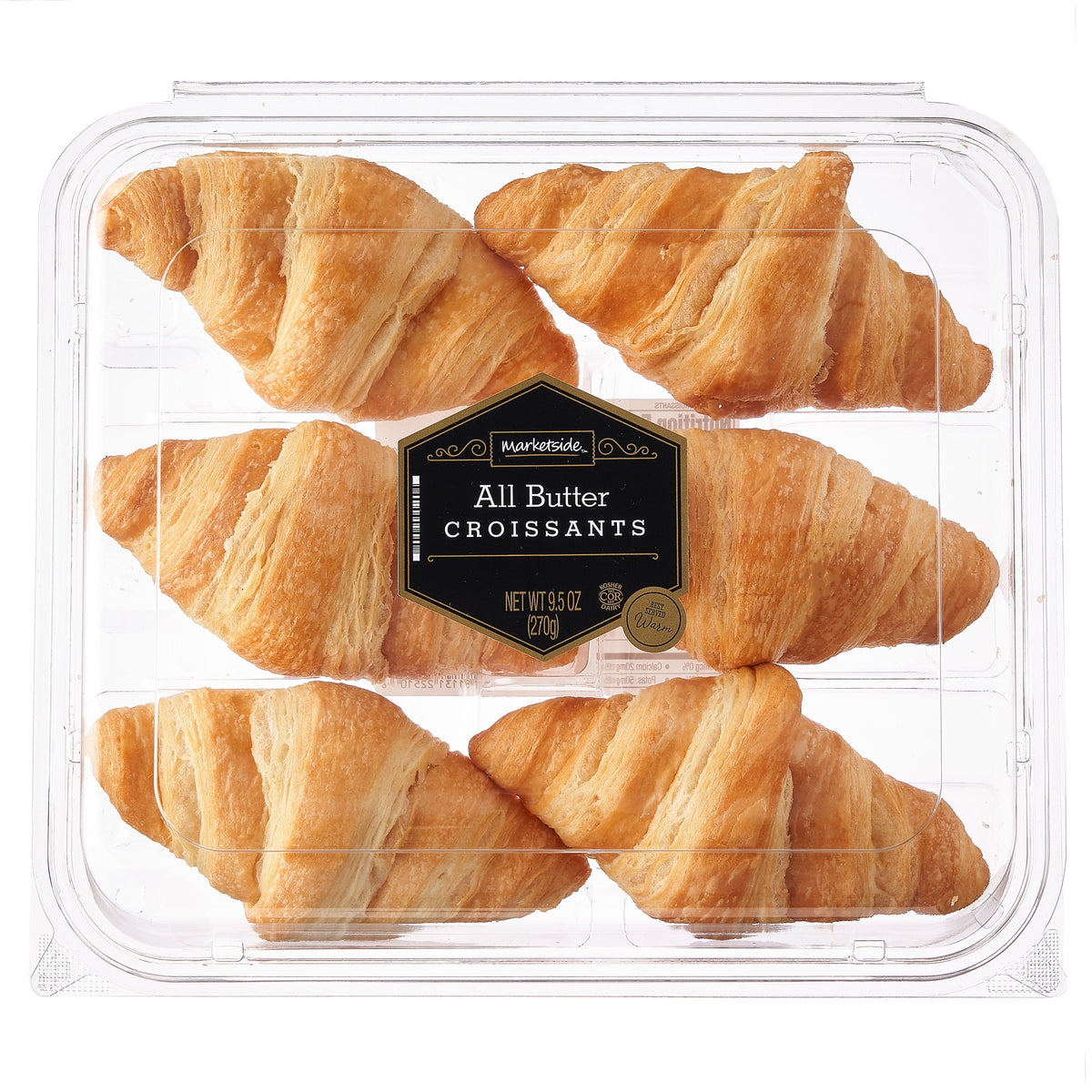 Marketside All Butter Croissants, 9.5 oz, 6 Count