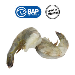 Great Value Frozen Raw Super Colossal Shell-on Tail-on Easy Peel Shrimp, 16 oz (13-15 Count per lb)