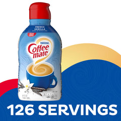 Nestle Coffee mate French Vanilla Liquid Coffee Creamer, 64 fl oz